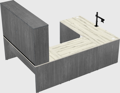 U-shaped desk