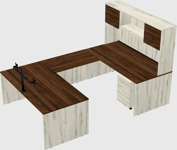 U-shaped desk