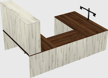 U-shaped desk