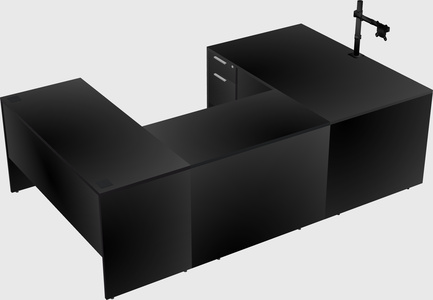 U-shaped desk
