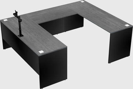 U-shaped desk