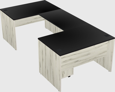 U-shaped desk
