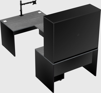 U-shaped desk