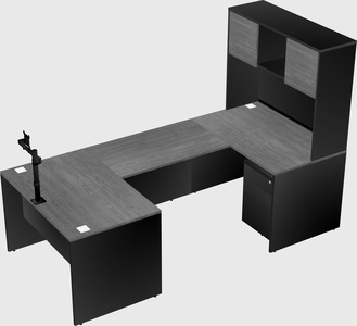 U-shaped desk