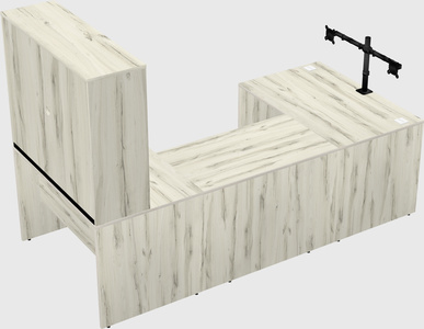 U-shaped desk