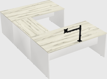 U-shaped desk