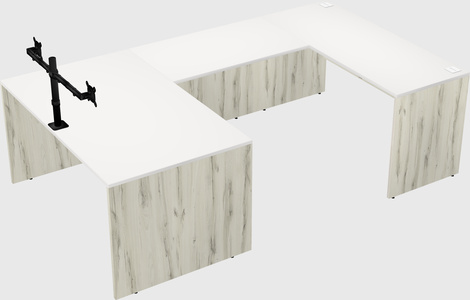 U-shaped desk