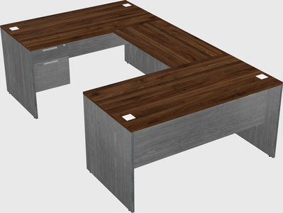 U-shaped desk