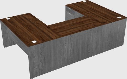 U-shaped desk