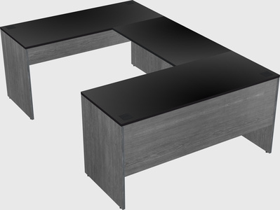 U-shaped desk