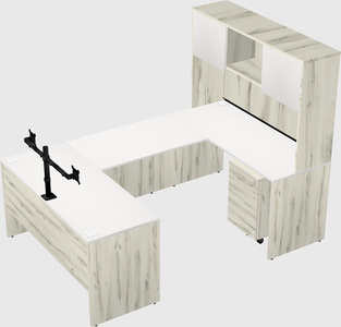 U-shaped desk