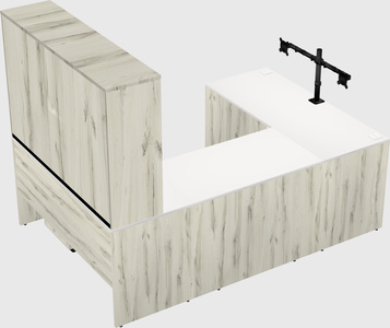 U-shaped desk