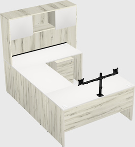 U-shaped desk