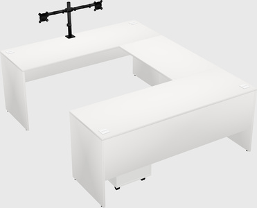 U-shaped desk