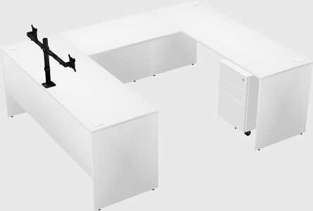 U-shaped desk