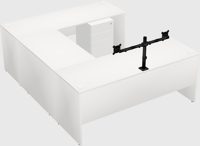 U-shaped desk