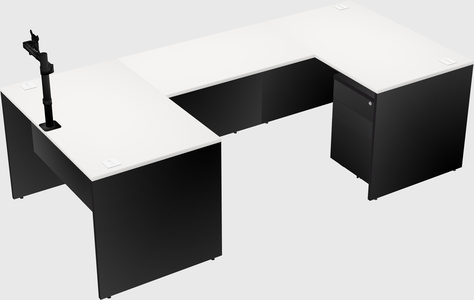 U-shaped desk
