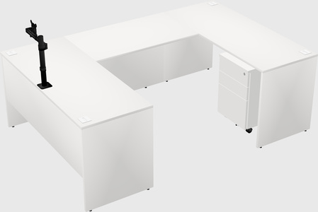 U-shaped desk