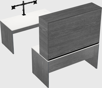 U-shaped desk