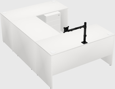 U-shaped desk