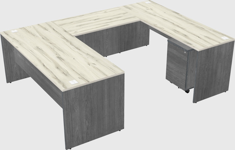 U-shaped desk