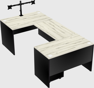 U-shaped desk