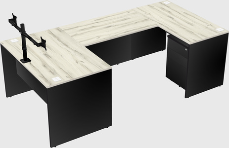 U-shaped desk