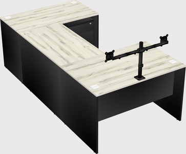 U-shaped desk