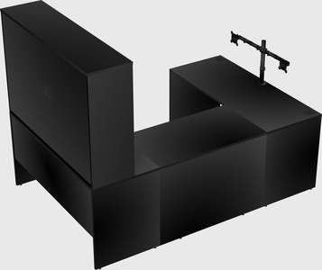 U-shaped desk