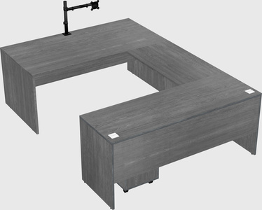 U-shaped desk