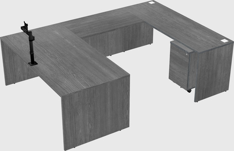 U-shaped desk