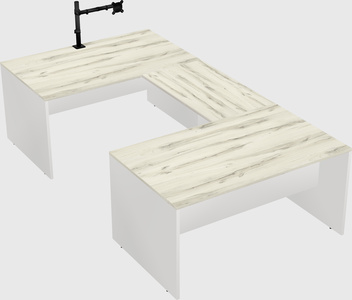U-shaped desk
