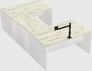 U-shaped desk