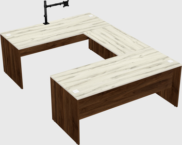 U-shaped desk