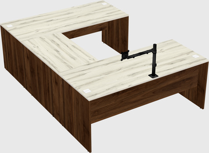 U-shaped desk