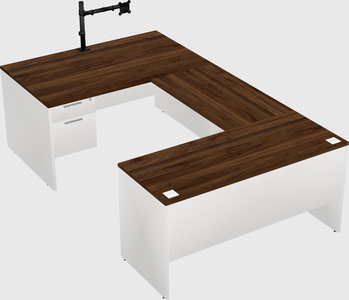 U-shaped desk