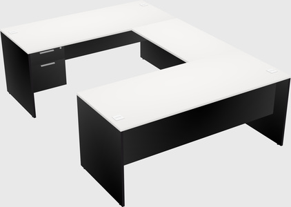 U-shaped desk
