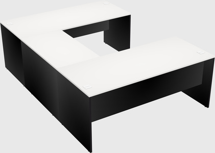 U-shaped desk