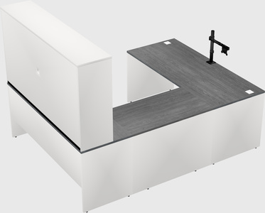 U-shaped desk