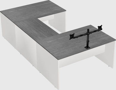 U-shaped desk