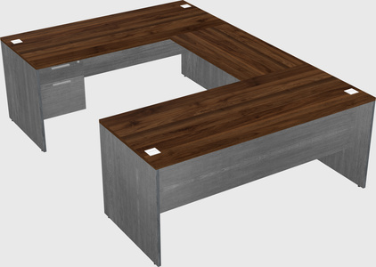 U-shaped desk