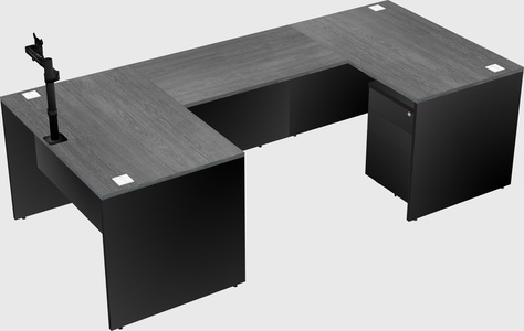 U-shaped desk