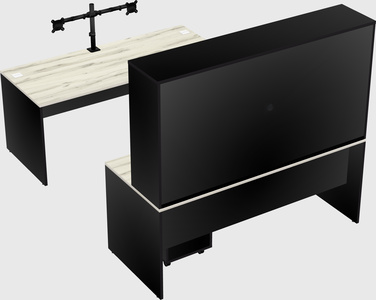 U-shaped desk