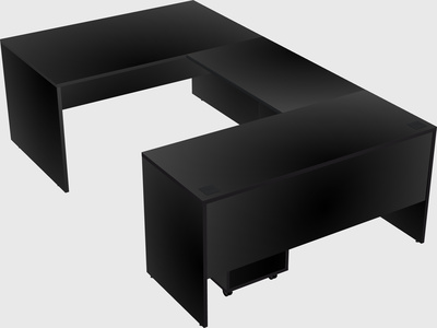 U-shaped desk