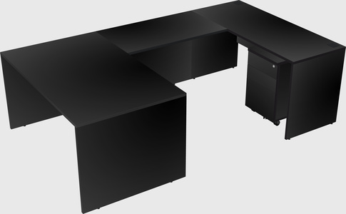 U-shaped desk