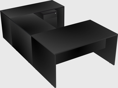 U-shaped desk