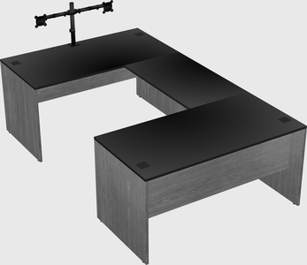U-shaped desk