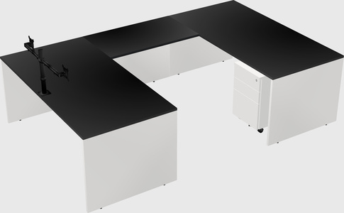 U-shaped desk