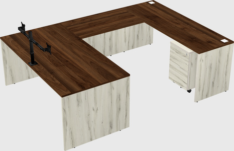 U-shaped desk