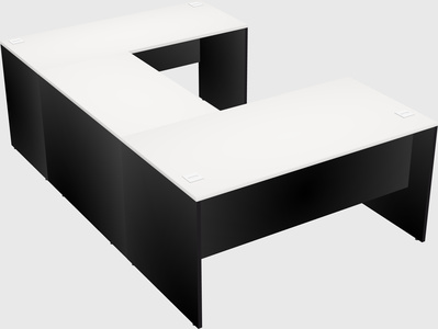 U-shaped desk